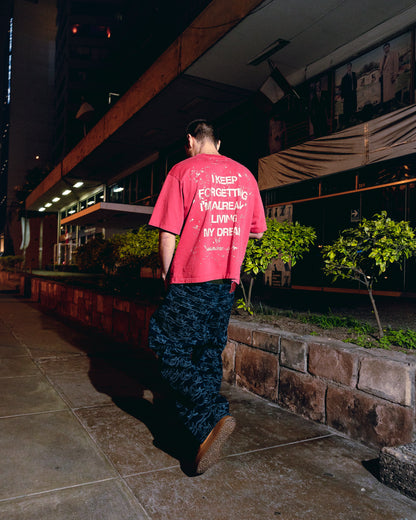 INTIKILLA HEAVYWEIGHT PRINT RED TEE