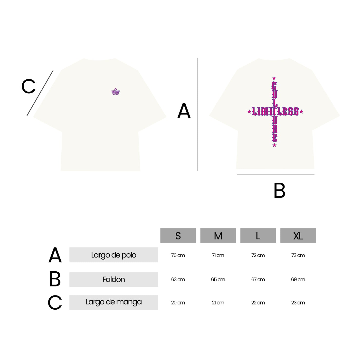 LIMITLESS CULTURE T-SHIRT STAR OVER PEARL