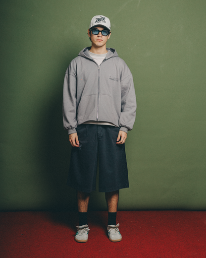 MOMNTS CREATIVE STONE ZIPPER HOODIE