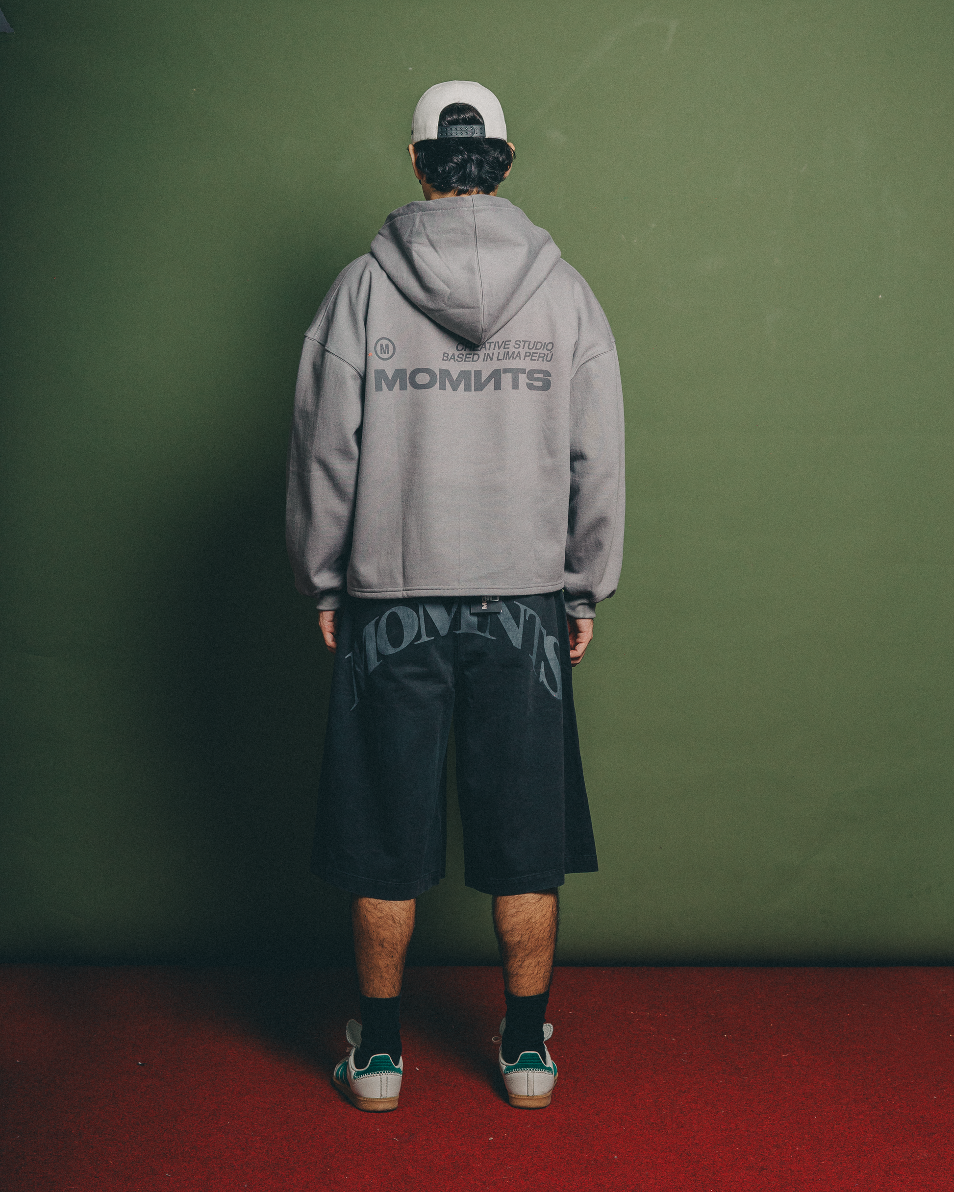 MOMNTS CREATIVE STONE ZIPPER HOODIE