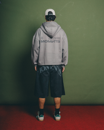 MOMNTS CREATIVE STONE ZIPPER HOODIE