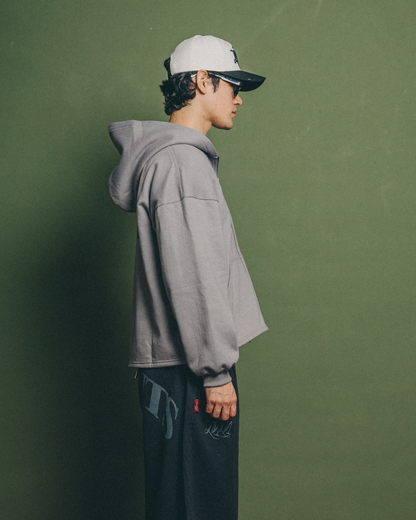MOMNTS CREATIVE STONE ZIPPER HOODIE