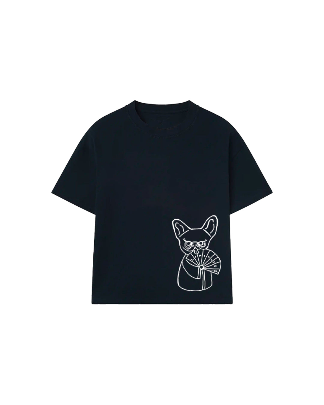 LIMITLESS CULTURE T-SHIRT NAVY DOG OVER