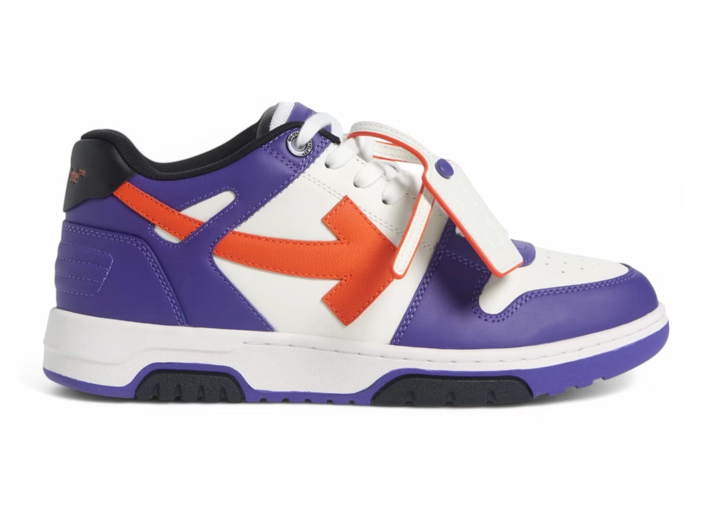 OFF-WHITE OUT OF OFFICE OOO LOW TOPS WHITE PURPLE ORANGE