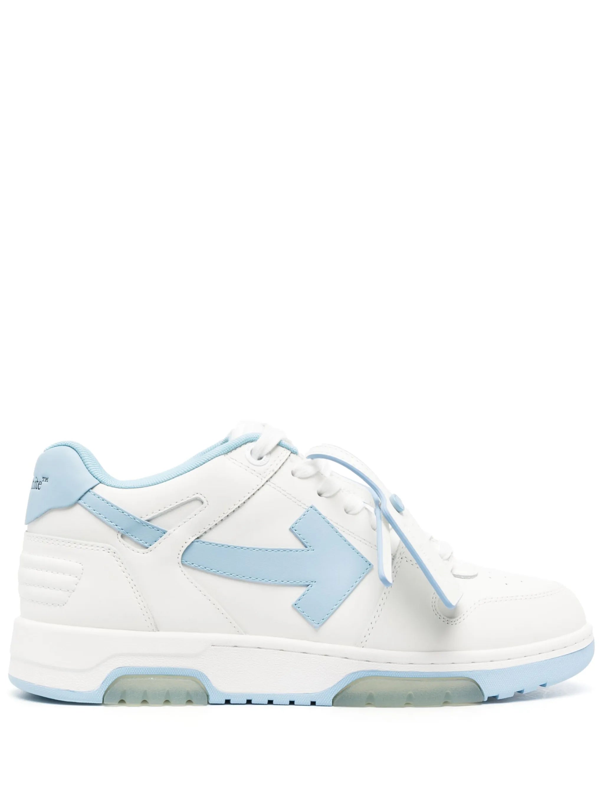 OFF-WHITE OUT OF OFFICE OOO LOW TOPS WHITE-LIGHT BLUE