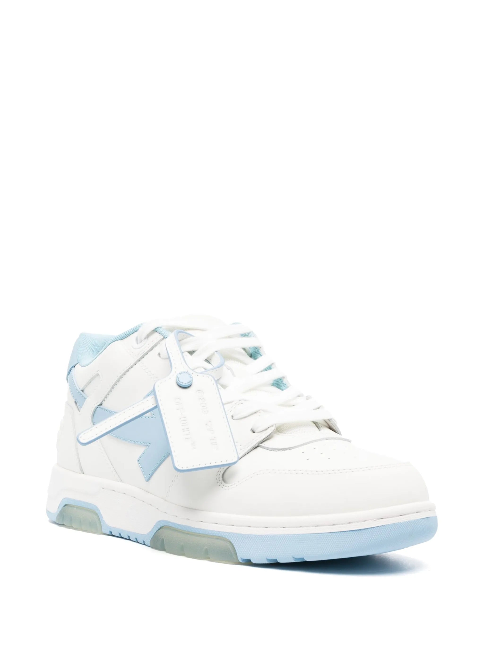 OFF-WHITE OUT OF OFFICE OOO LOW TOPS WHITE-LIGHT BLUE