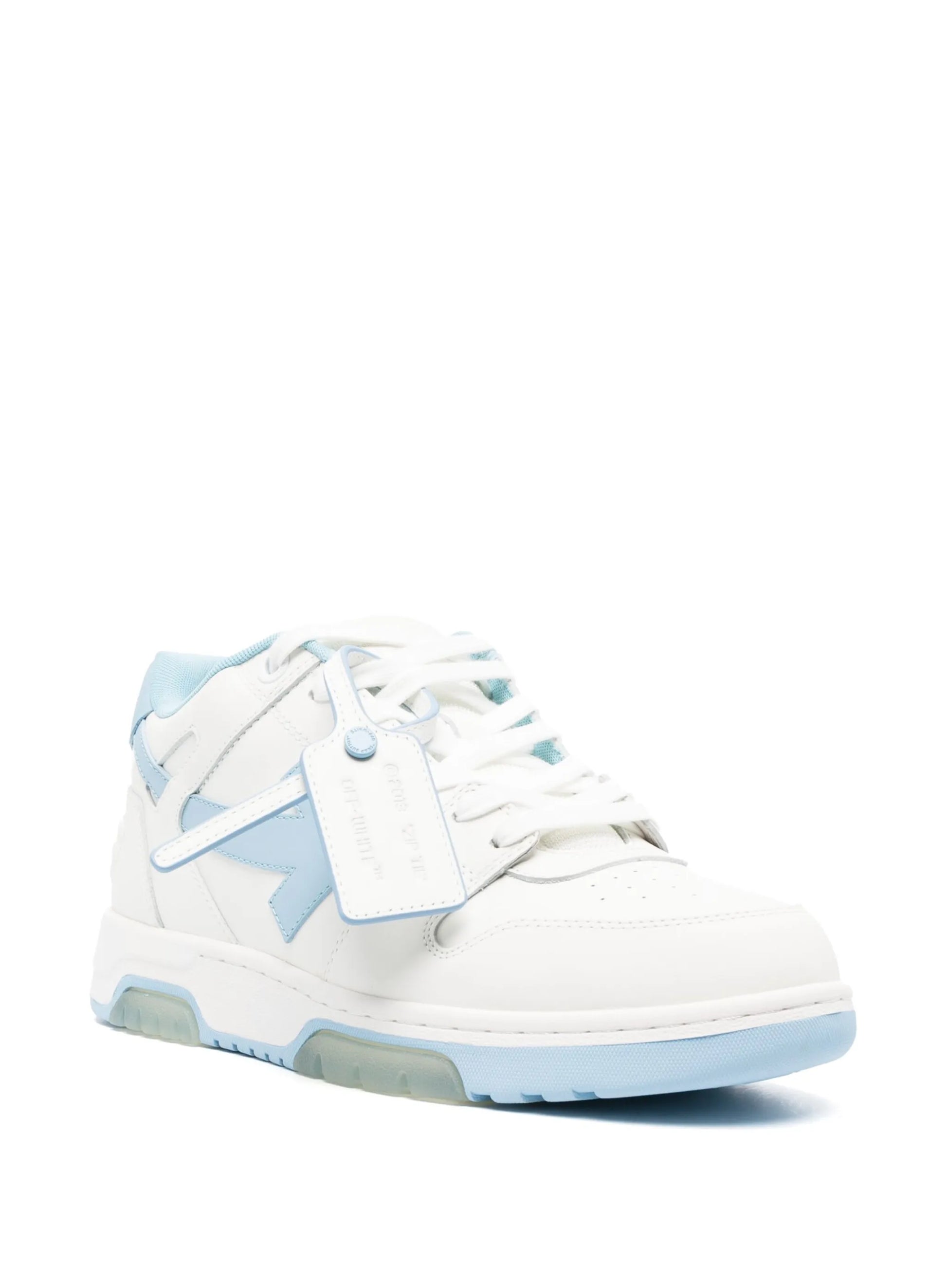 OFF-WHITE OUT OF OFFICE OOO LOW TOPS WHITE-LIGHT BLUE