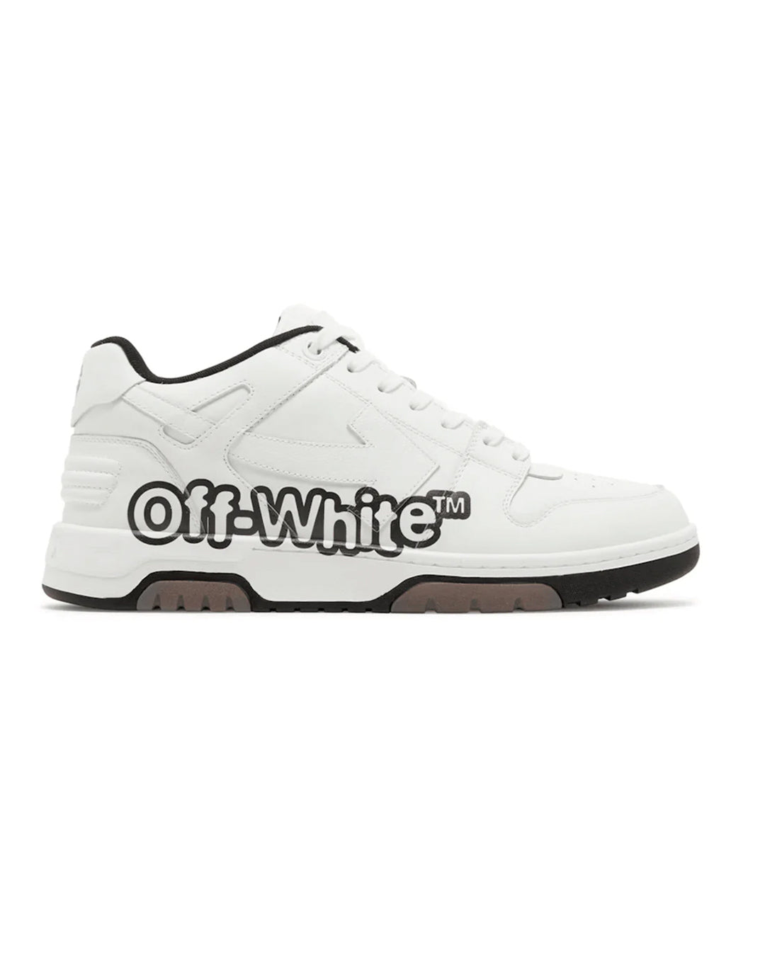 OFF-WHITE OOO LOW TOPS WHITE BLACK