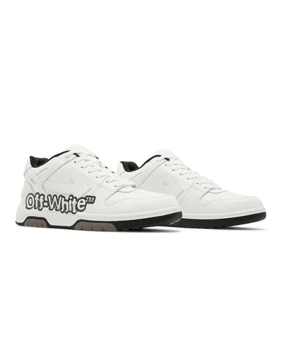 OFF-WHITE OOO LOW TOPS WHITE BLACK