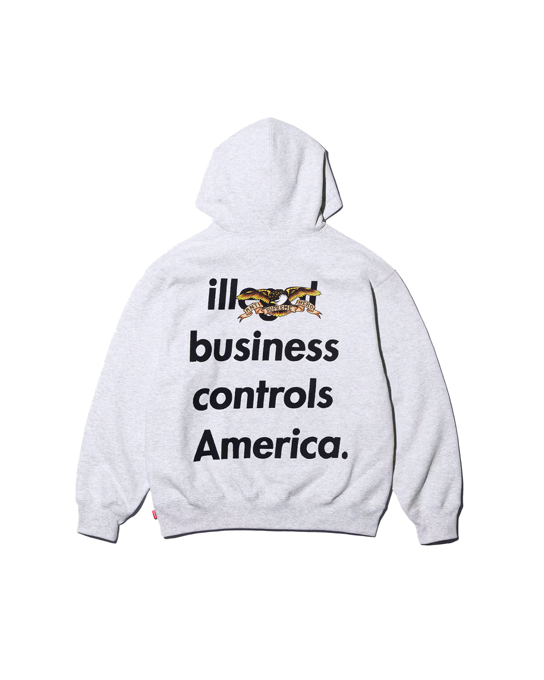 SUPREME ANTIHERO HOODED SWEATSHIRT GREY (FW25)