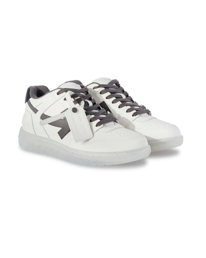OFF-WHITE OUT OF OFFICE TRANSPARENT SOLE WHITE DARK GREY