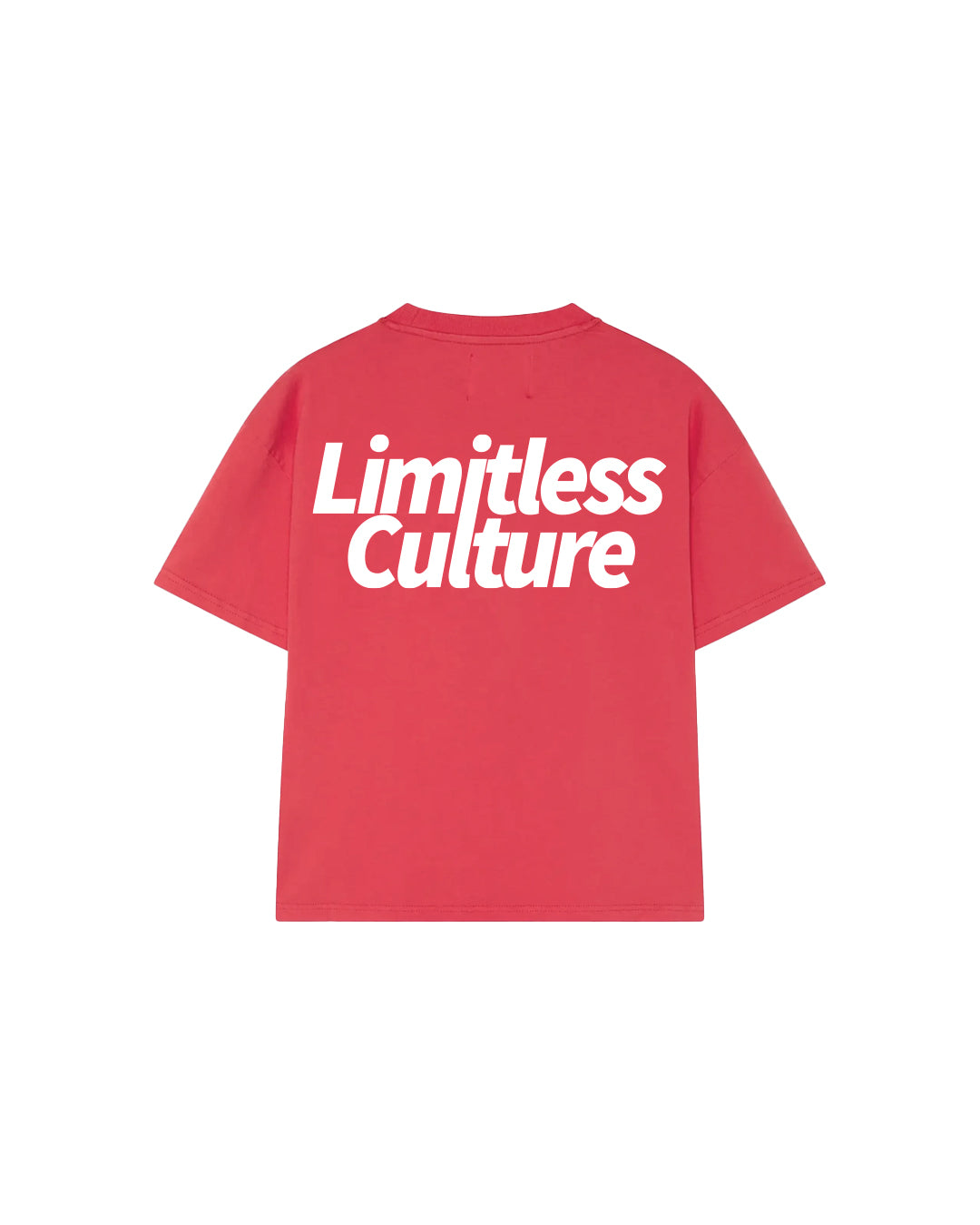 LIMITLESS CULTURE T-SHIRT RED BLOSSOM OVER