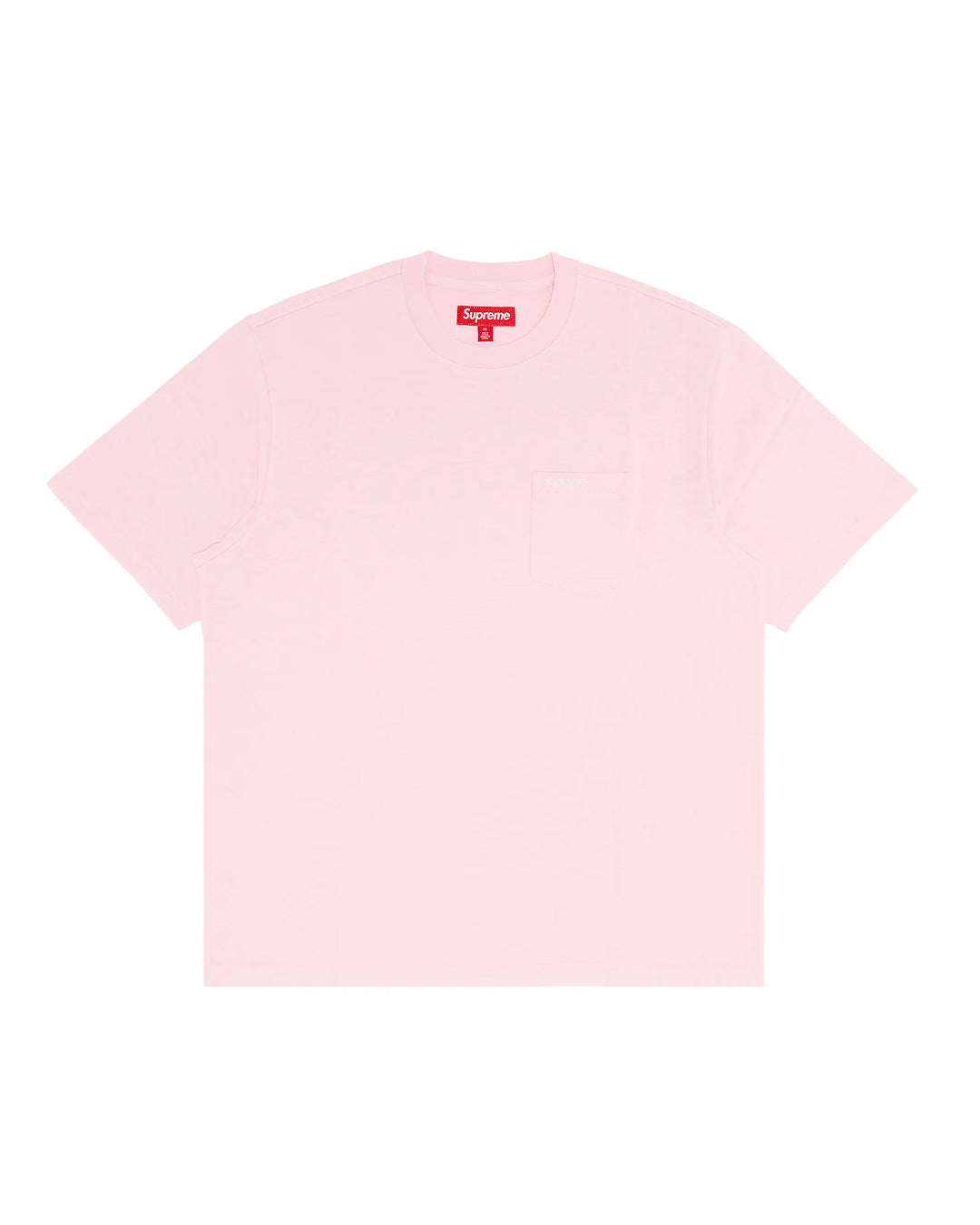 SUPREME SHORT SLEEVE POCKET TEE LIGHT PINK SS25