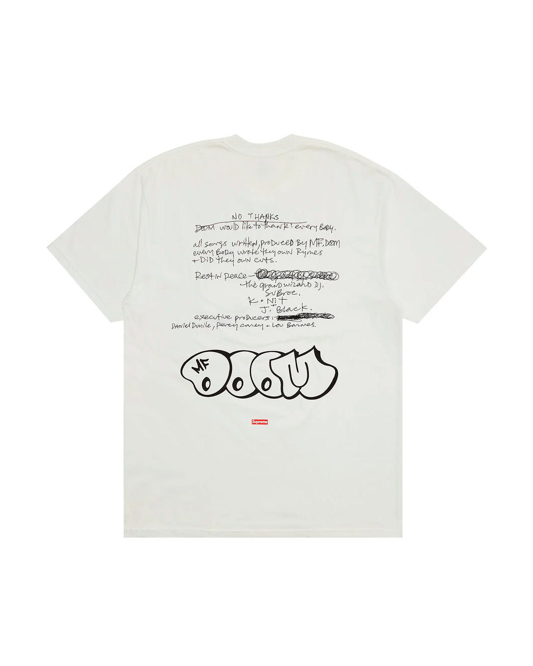 SUPREME MF DOOM TEE WHITE