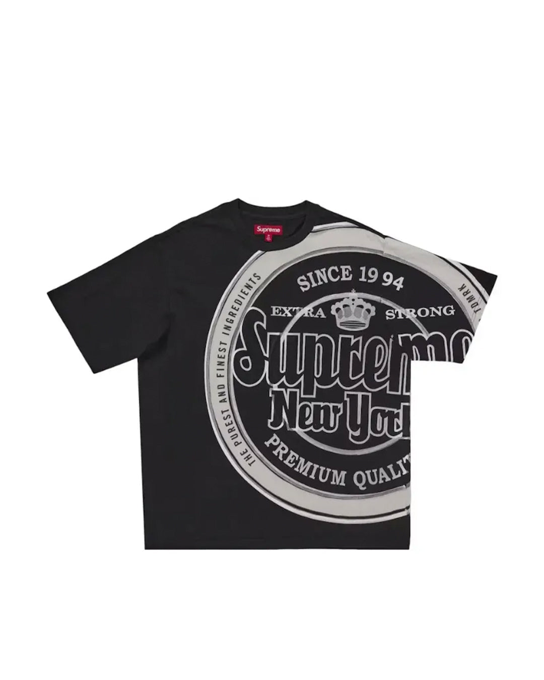 SUPREME LAGER S/S TOP BLACK