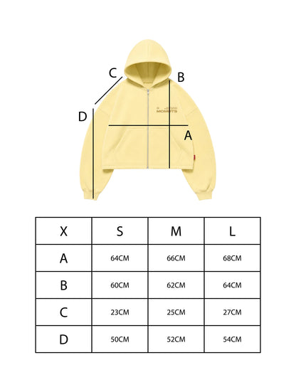 MOMNTS CREATIVE STONE ZIPPER HOODIE
