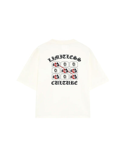 LIMITLESS CULTURE T-SHIRT TICTACTOE PEARL