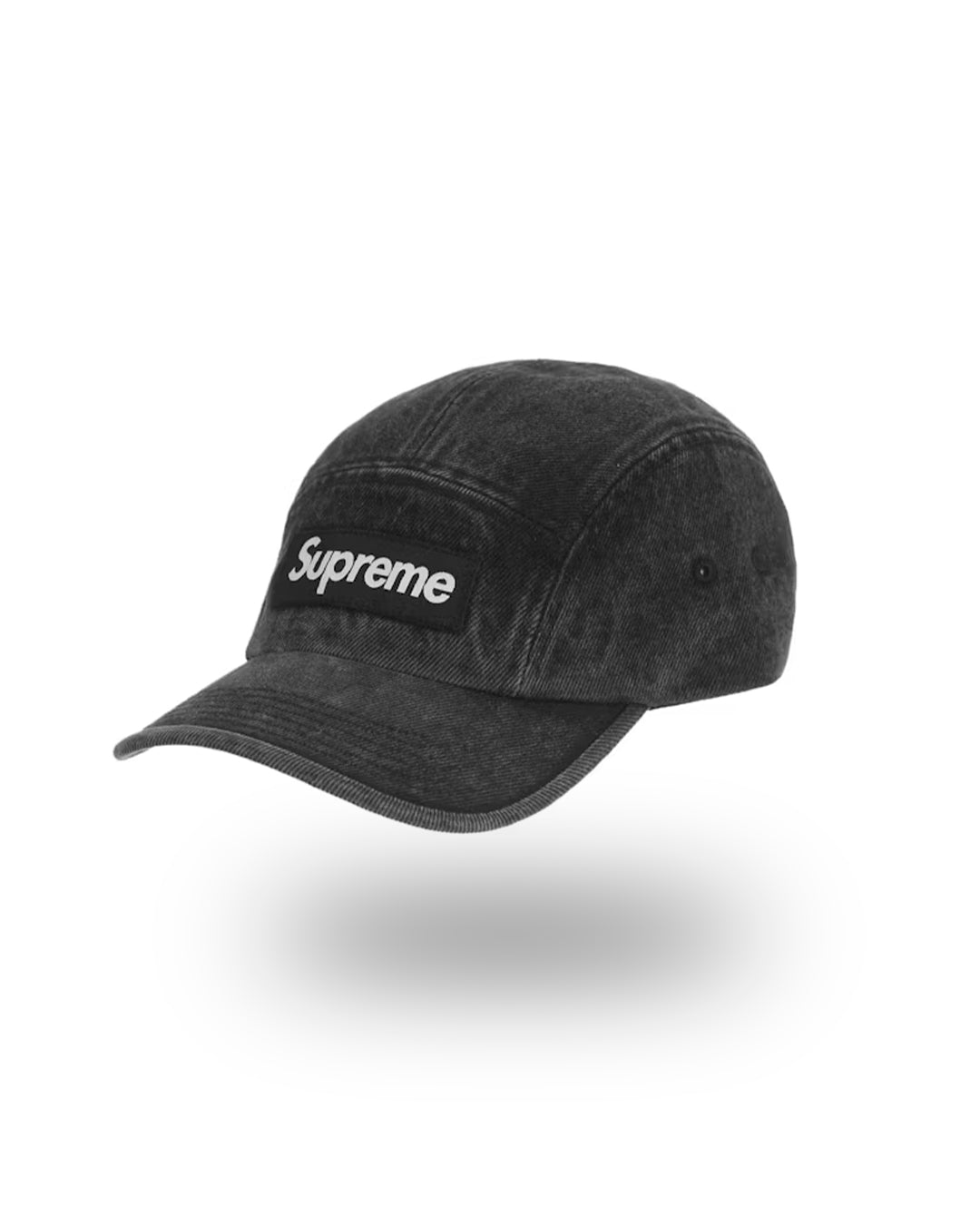 SUPREME WASHED CHINO TWILL CAMP CAP BLACK