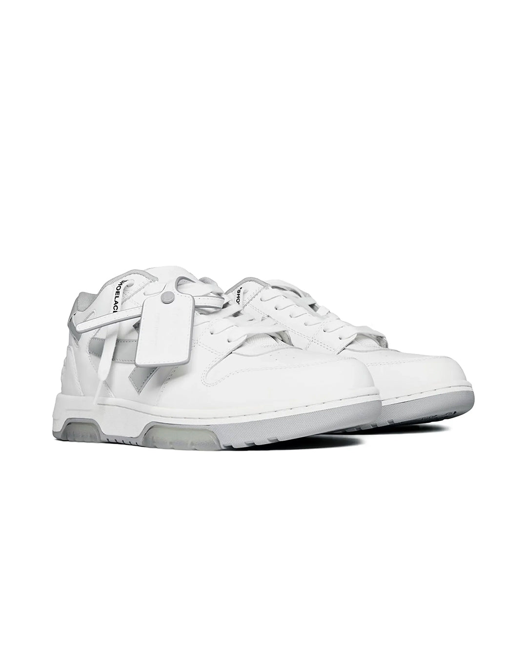 OFF-WHITE OUT OF OFFICE OOO CALF LEA WHITE-GREY