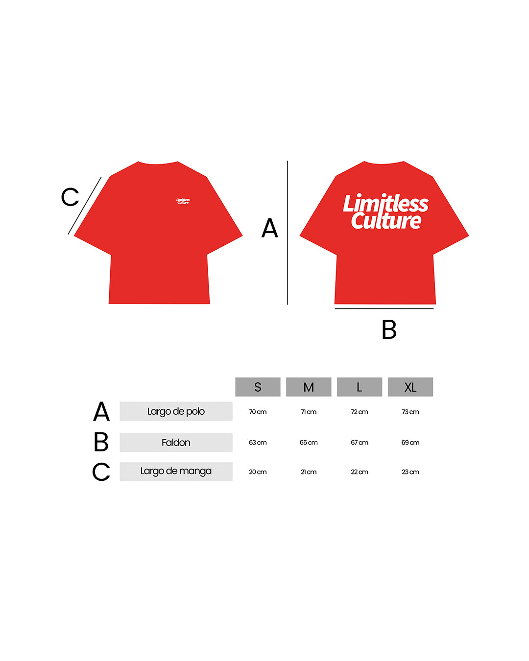 LIMITLESS CULTURE T-SHIRT RED BLOSSOM OVER