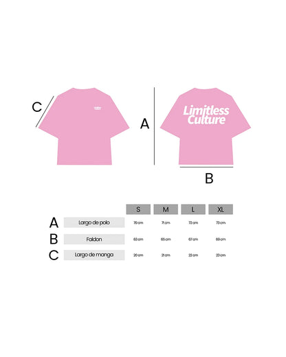 LIMITLESS CULTURE T-SHIRT PINK BLOSSOM OVER