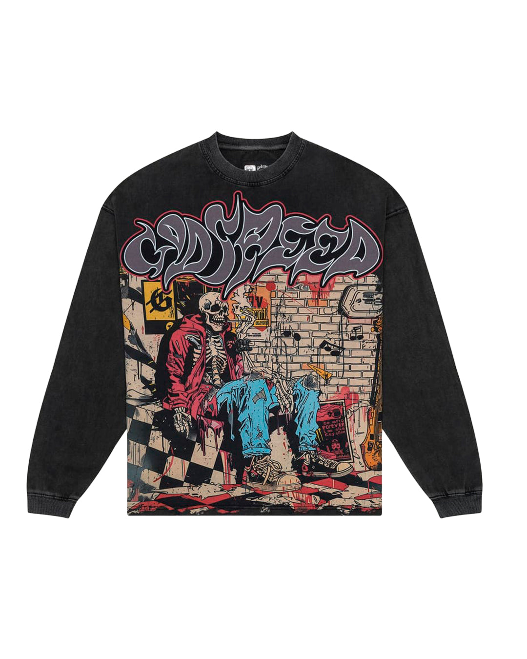 GODSPEED STONER LONG-SLEEVE 'GREY WASH' SS25