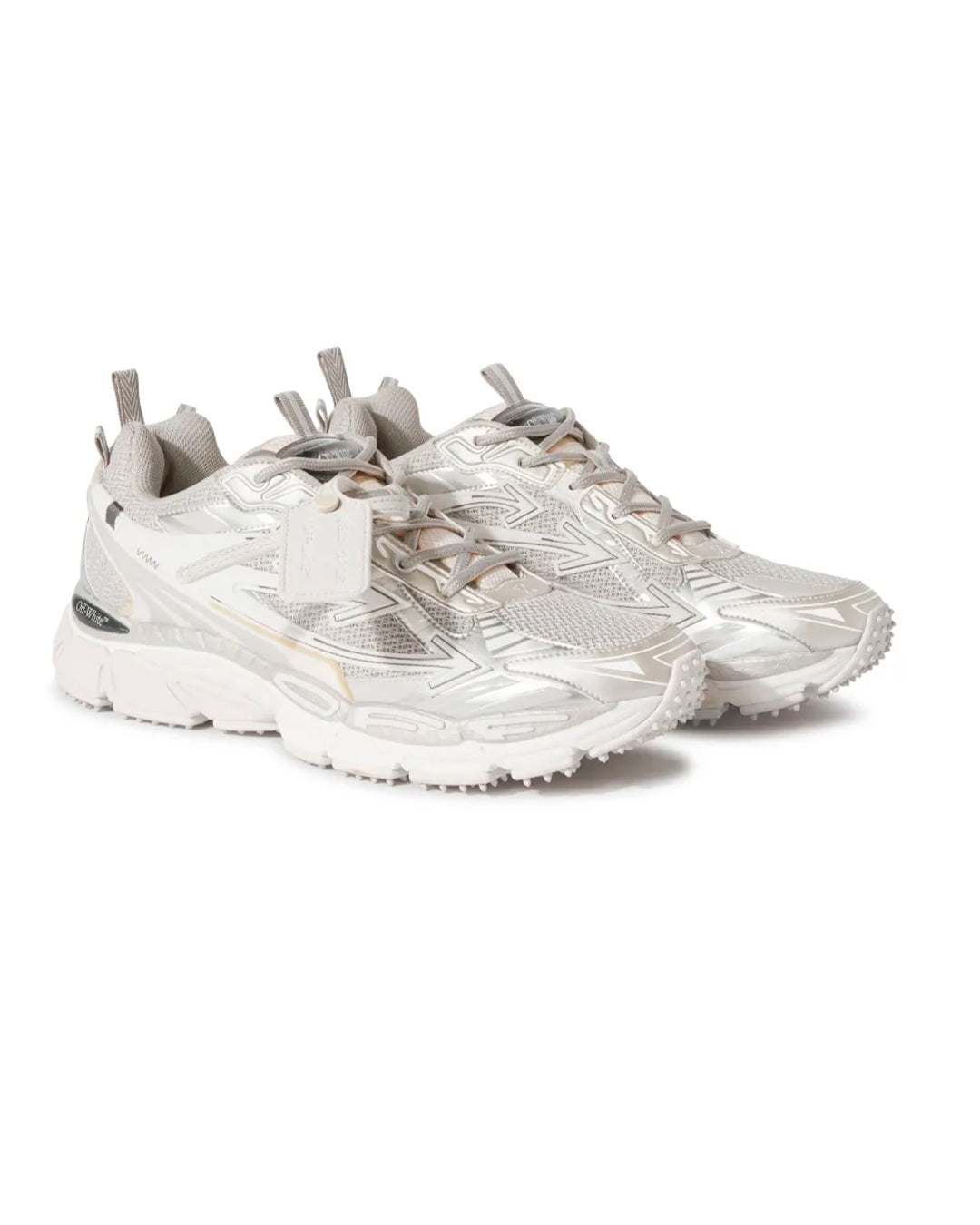 OFF-WHITE BE RIGHT BACK RUNNING 'GRAY SILVER'