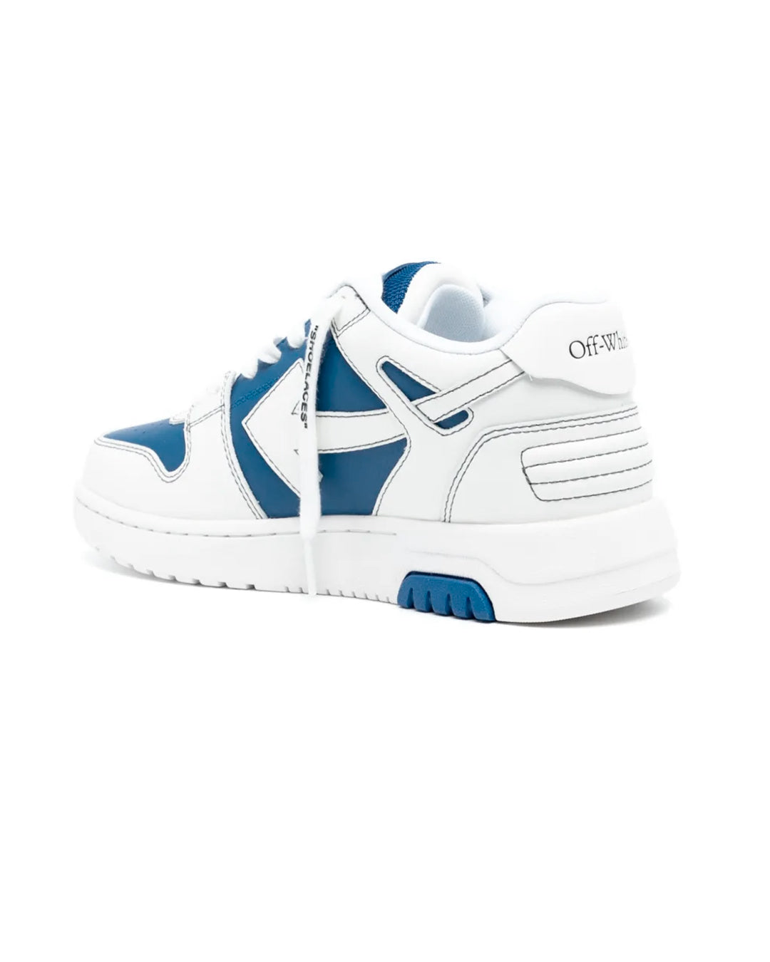 OFF-WHITE OUT OF OFFICE OOO LOW TOPS WHITE DARK BLUE