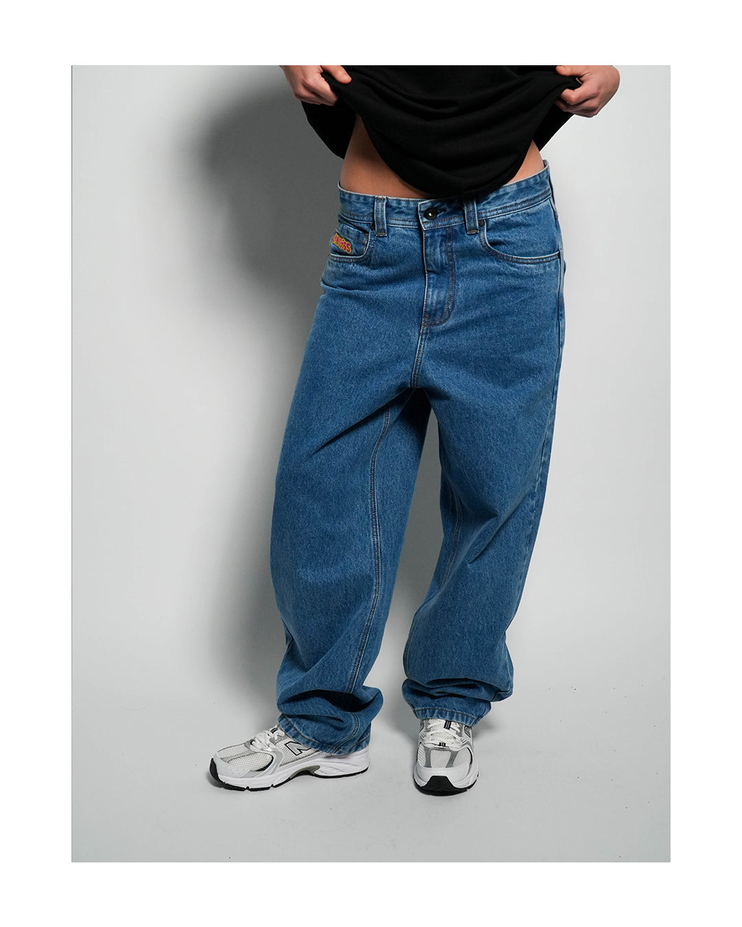 LIMITLESS CULTURE BLUE DENIM PANTS