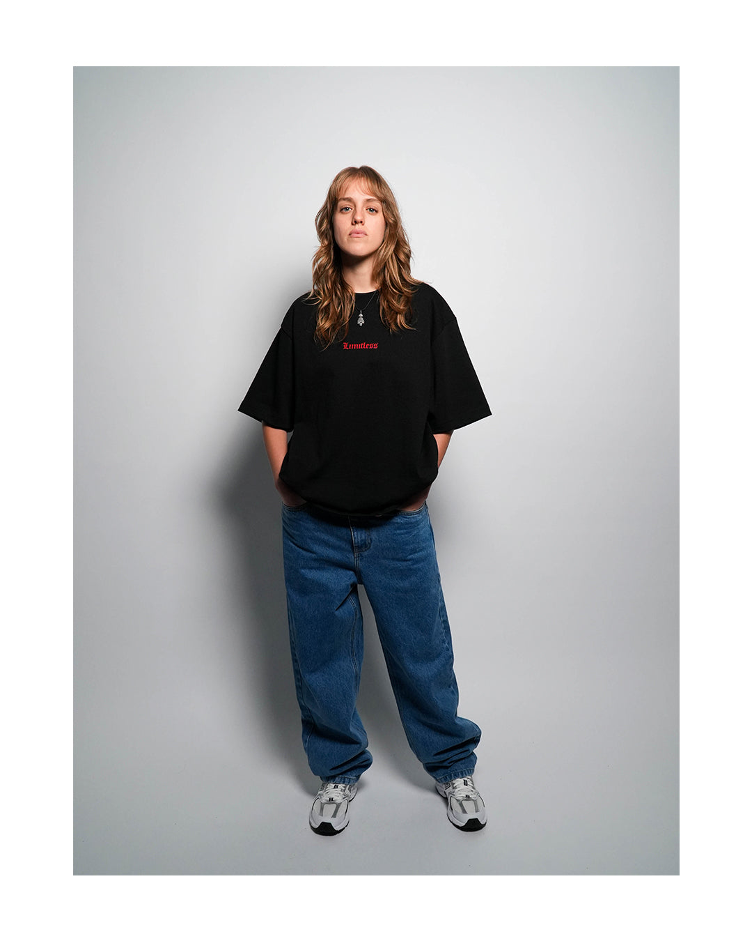 LIMITLESS CULTURE BLUE DENIM PANTS