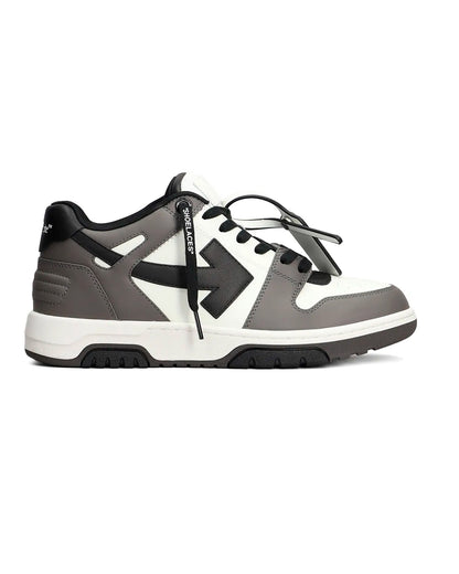 OFF-WHITE OUT OF OFFICE OOO LOW TOPS DARK GREY BLACK HOMBRE