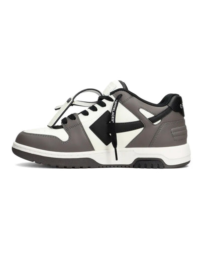 OFF-WHITE OUT OF OFFICE OOO LOW TOPS DARK GREY BLACK HOMBRE