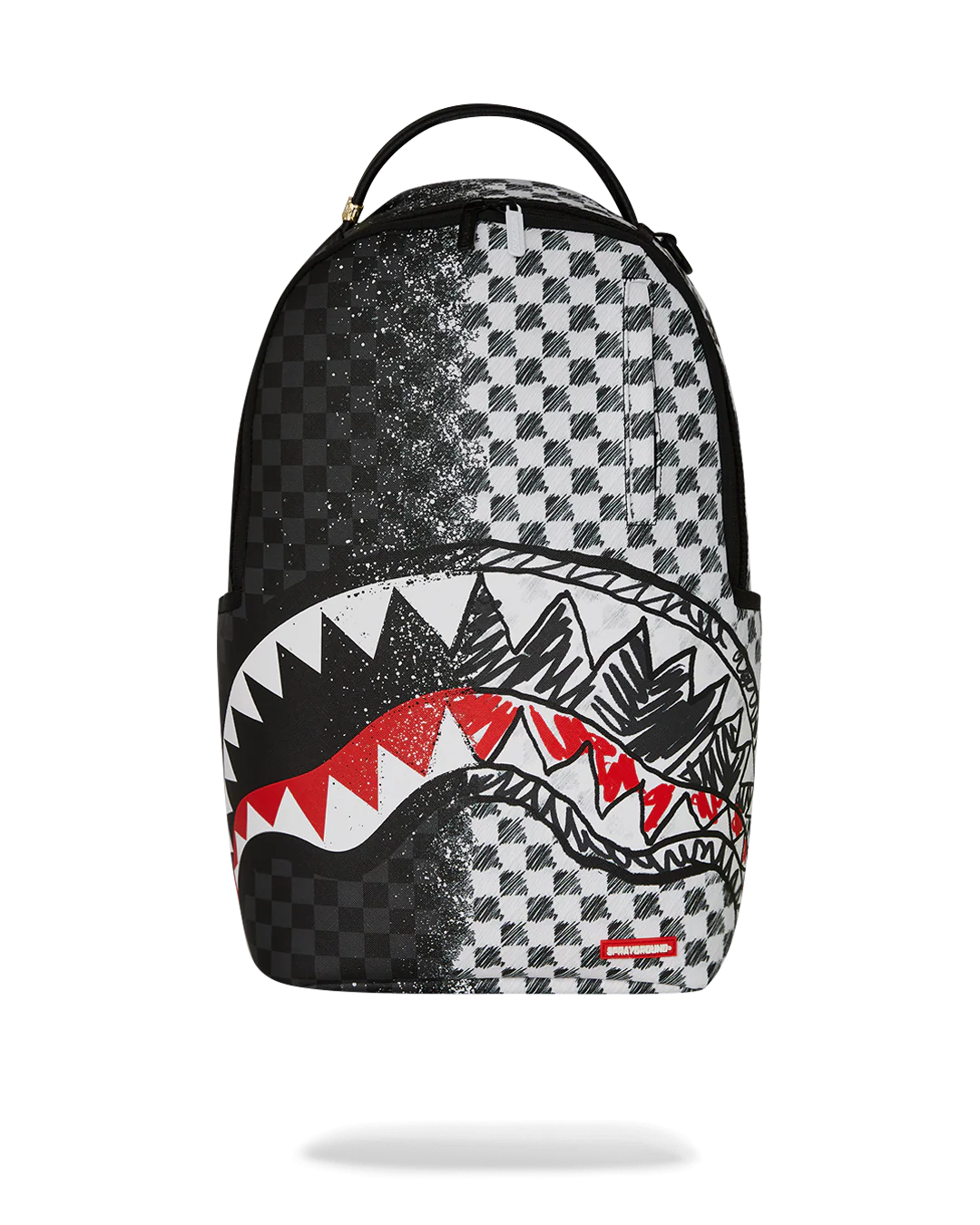 MOCHILA SPRAYGROUND MIX AND MATCH GREY CHECK SCRIBBLE SPLIT