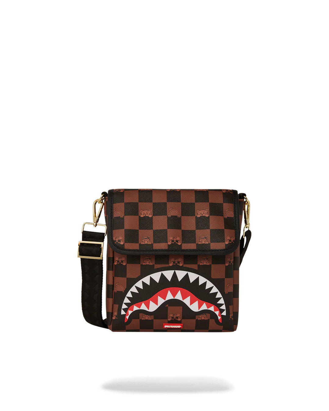 BOLSO CRUZADO SPRAYGROUND ANCHO PEEKING CHARACTER CHECK