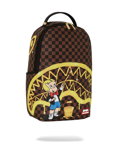 MOCHILA SPRAYGROUND RICHIE RICH GOLD SHARKMOUTH