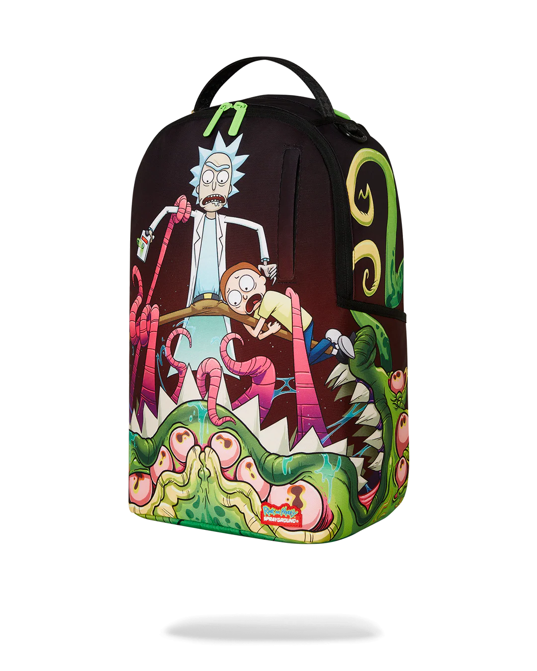 MOCHILA SPRAYGROUND RICK AND MORTY ALIEN MOUTH HALF SHARKMOUTH