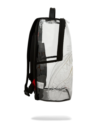 MOCHILA SPRAYGROUND SHARK CENTRAL PARTIAL CLEAR