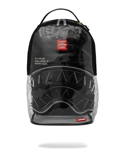 MOCHILA SPRAYGROUND SHARK CENTRAL PARTIAL CLEAR