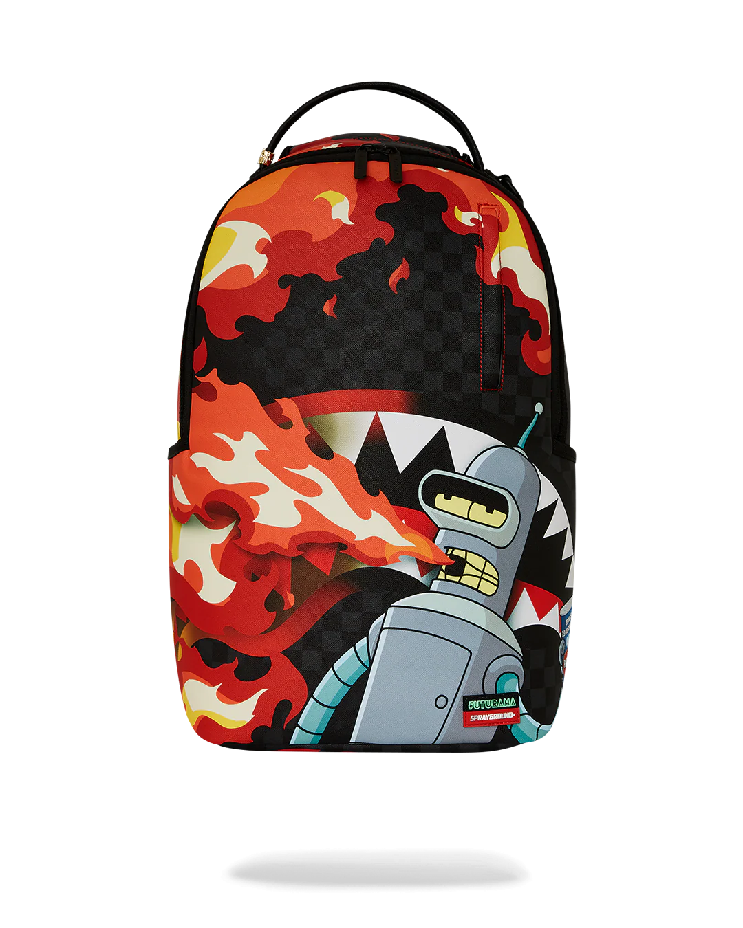 MOCHILA SPRAYGROUND FUTURAMA BENDER FIRE DRAMA
