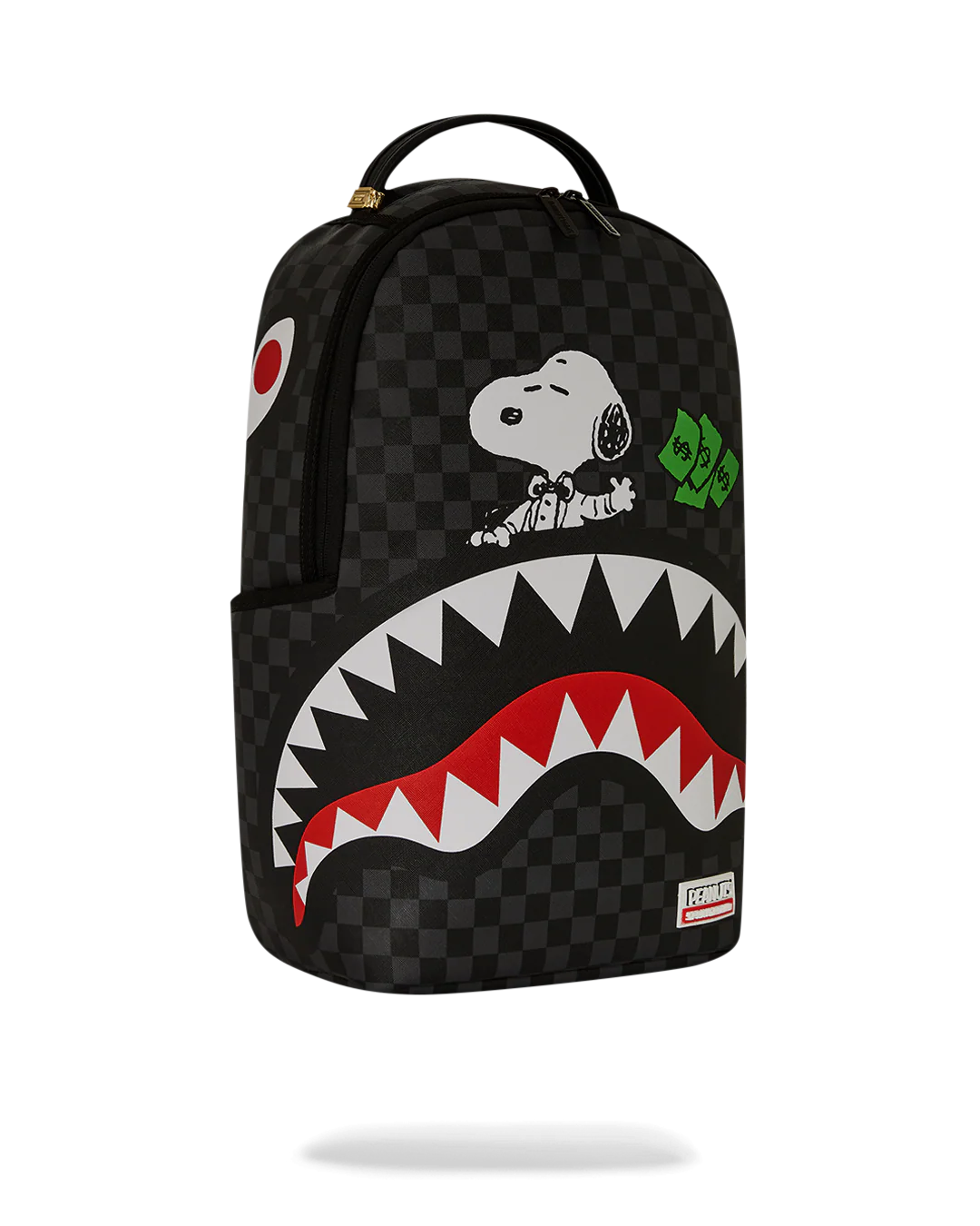 MOCHILA SPRAYGROUND PEANUTS SNOOPY TOP SHARK MONEY