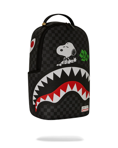 MOCHILA SPRAYGROUND PEANUTS SNOOPY TOP SHARK MONEY