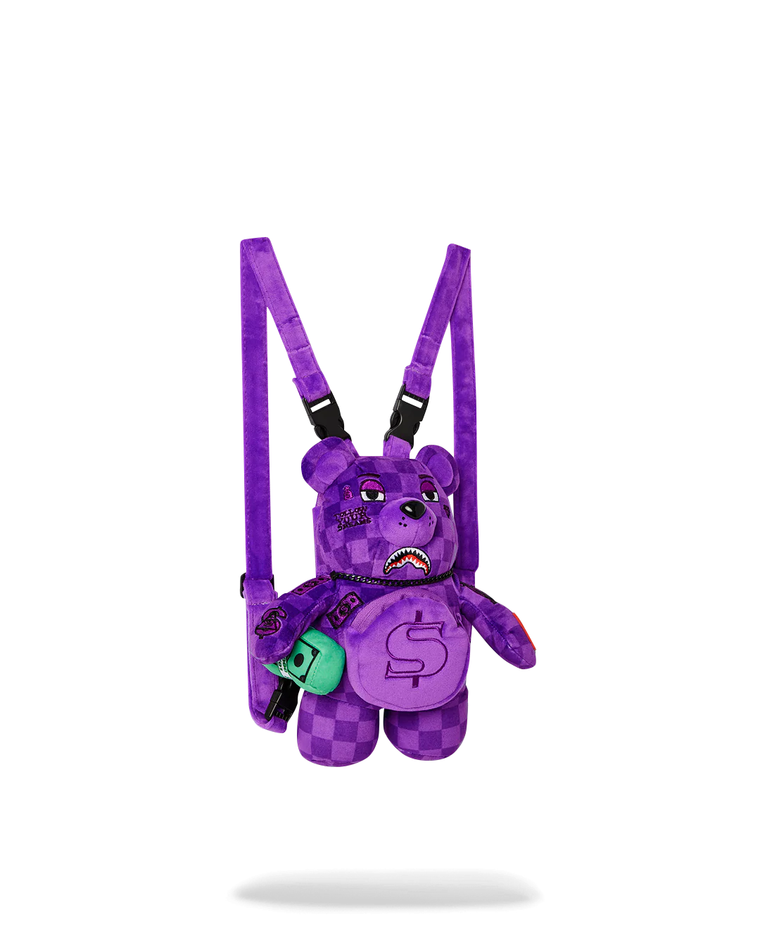 MOCHILA SPRAYGROUND DE OSO MINI PURPLE SHARK SHARKS IN PARIS