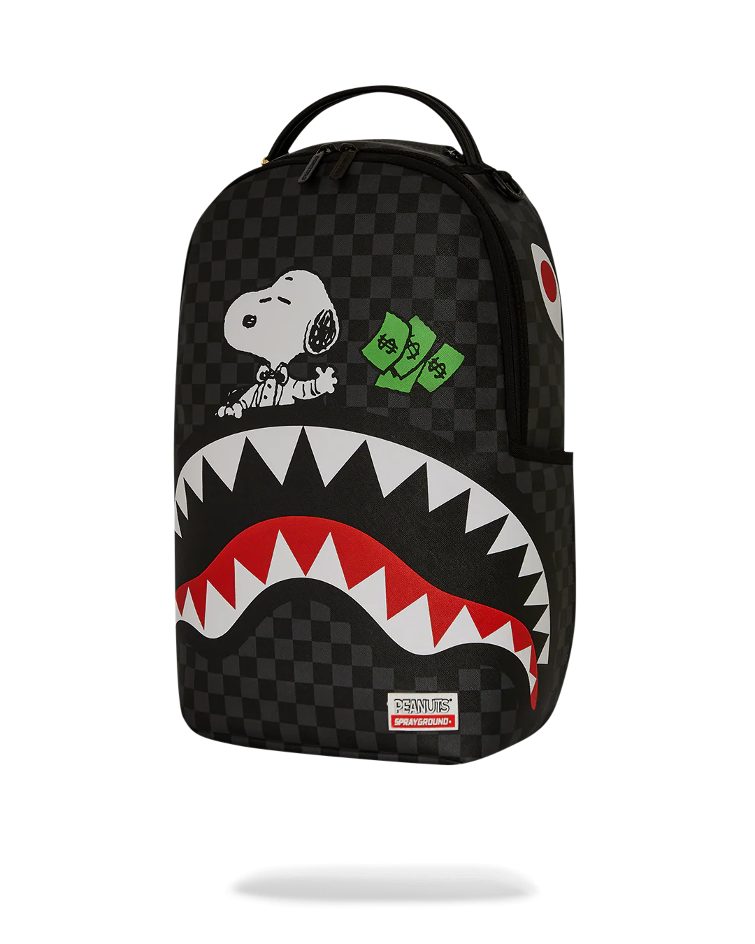 MOCHILA SPRAYGROUND PEANUTS SNOOPY TOP SHARK MONEY