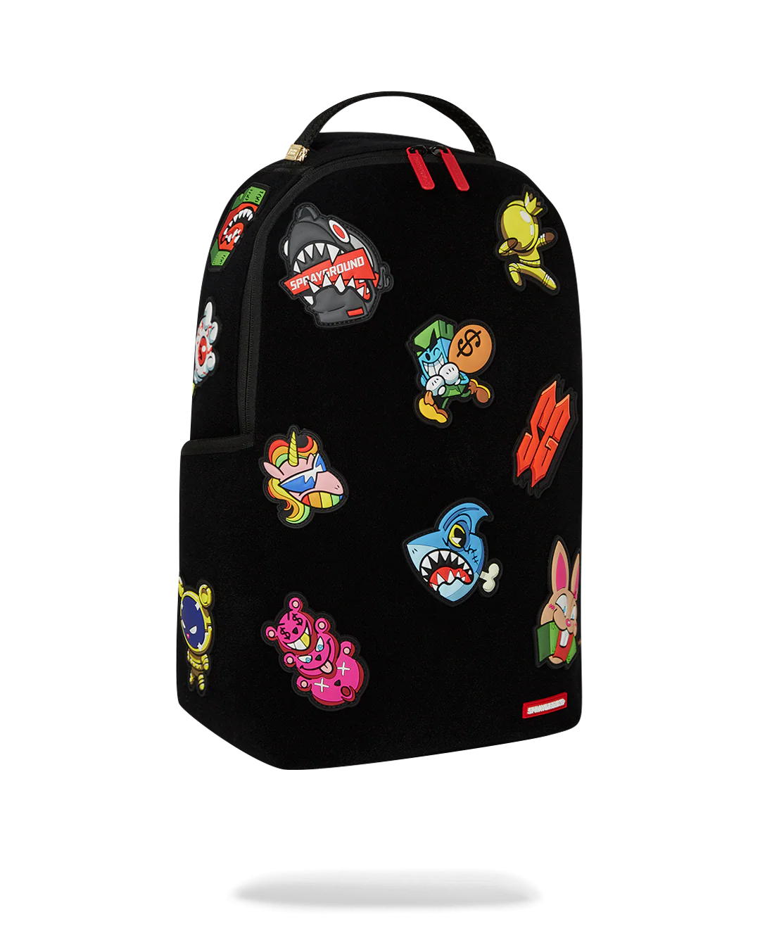 MOCHILA ESPECIAL SPRAYGROUND ALL VELCRO SHARK GANG