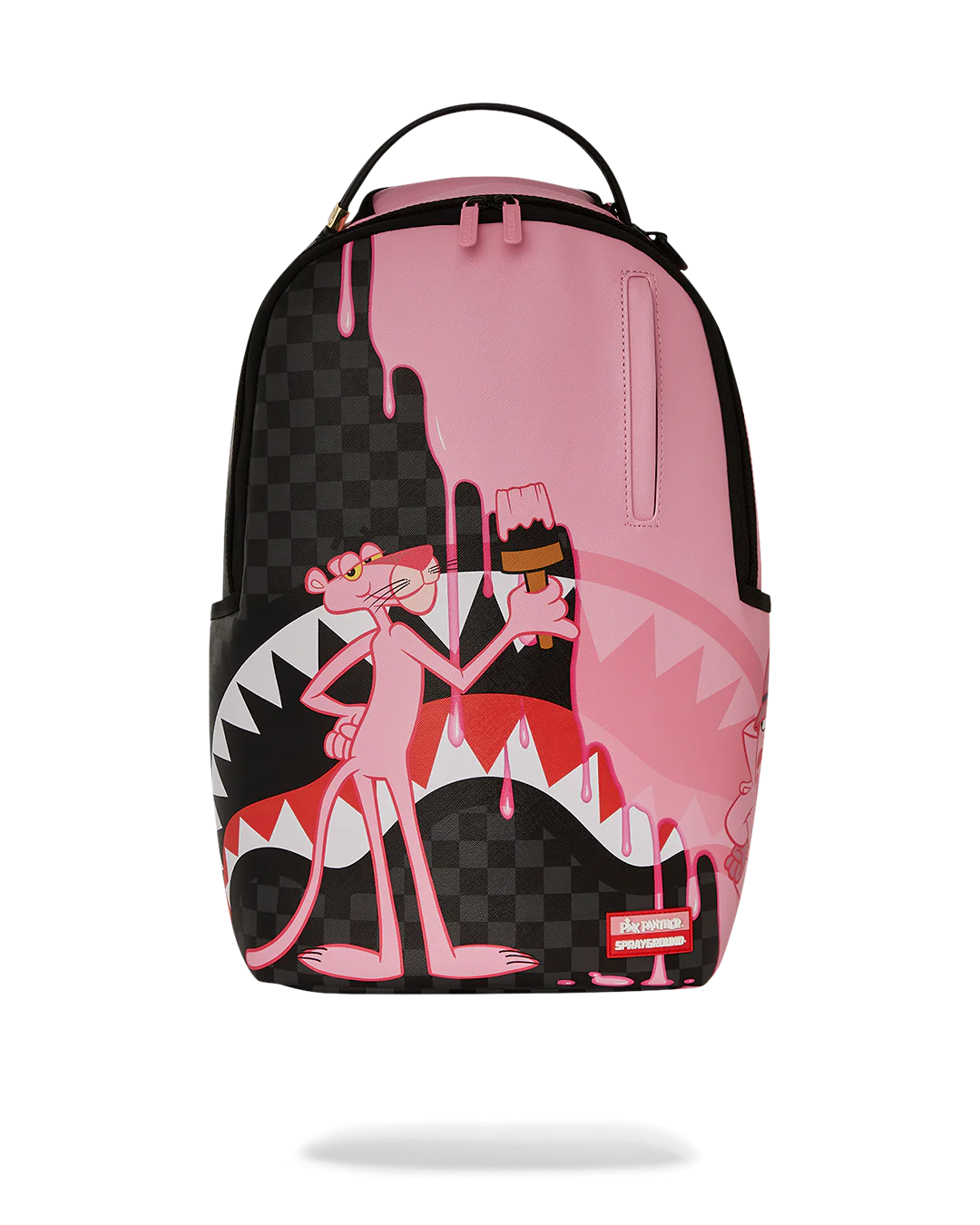 MOCHILA SPRAYGROUND PINK PANTHER HALF PAINTED