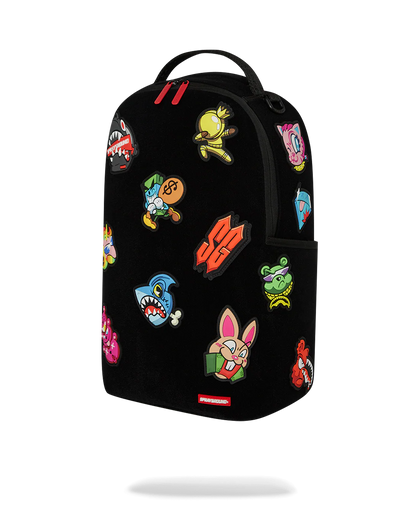 MOCHILA ESPECIAL SPRAYGROUND ALL VELCRO SHARK GANG