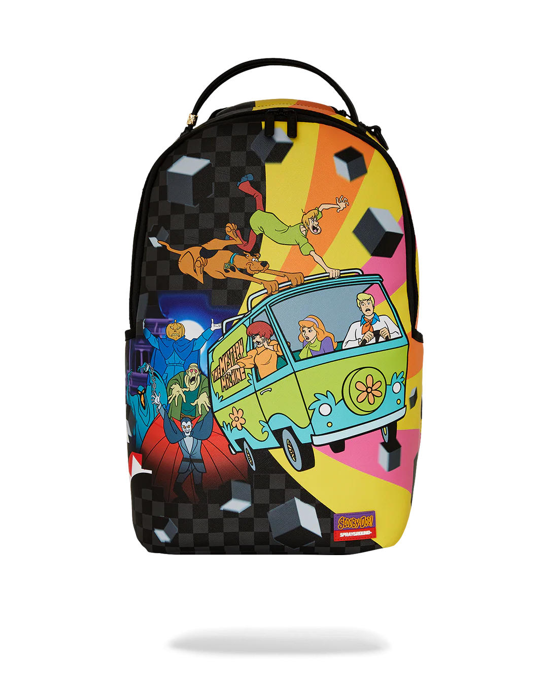 MOCHILA SPRAYGROUND SCOOBY DOO CHECKER SMASH HIPPIE