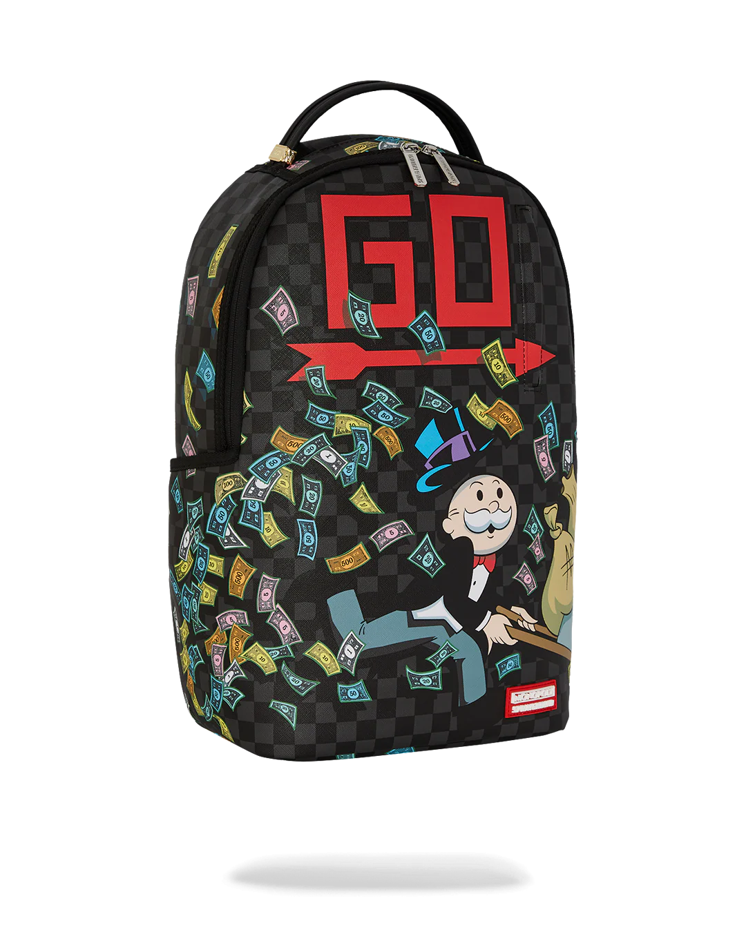 MOCHILA SPRAYGROUND MONOPOLY WHEEL BARREL