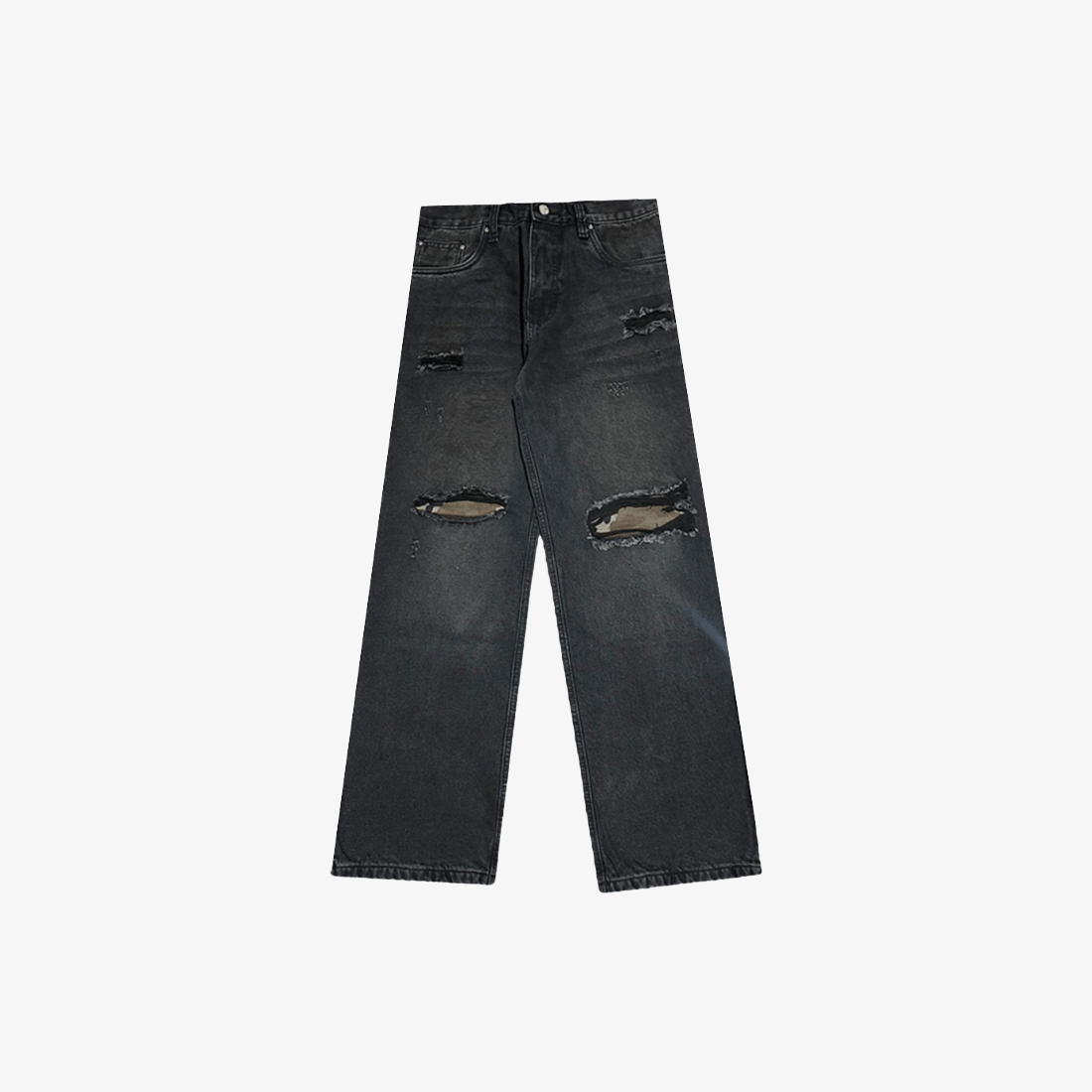 BRECH STUDIOS DOUBLE DESTROYER BLACK DENIM