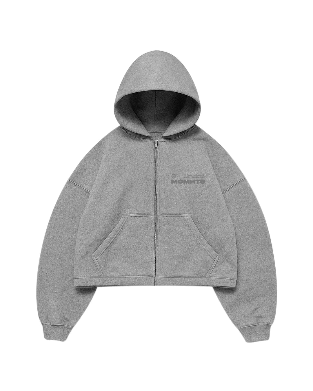 MOMNTS CREATIVE STONE ZIPPER HOODIE